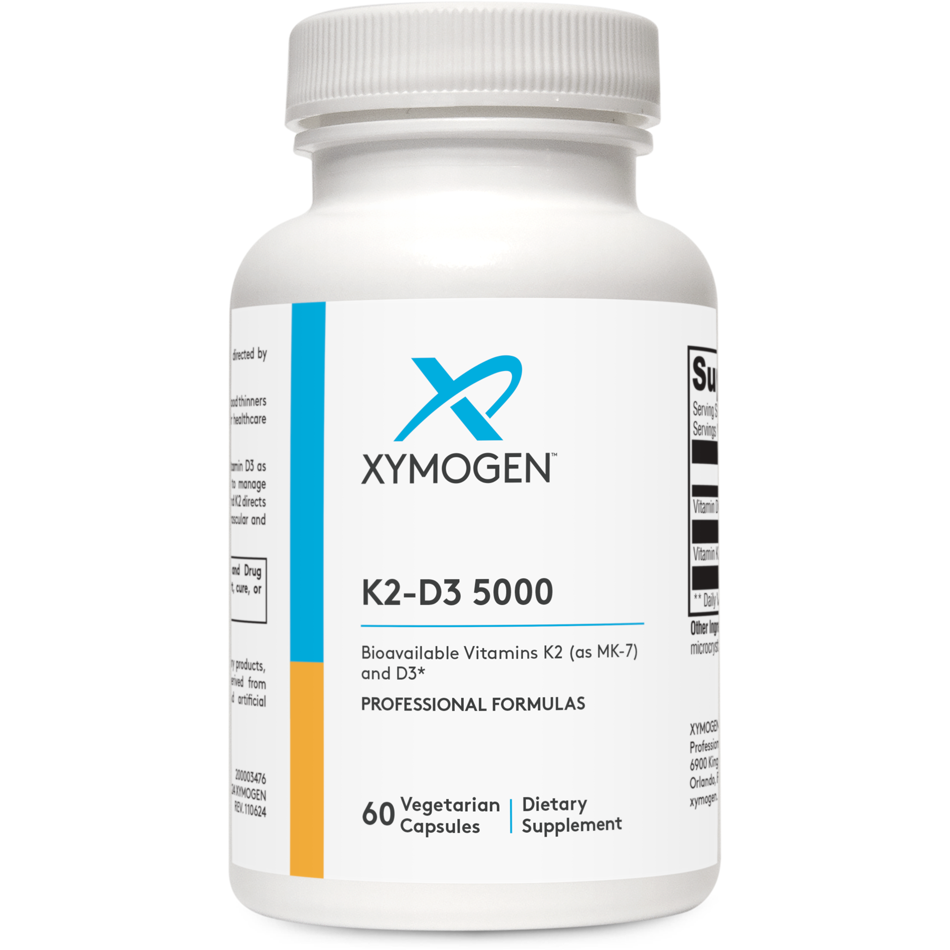 Xymogen, K2-D3 5000 60 Capsules UPC 871149004095 | HiLife Vitamins